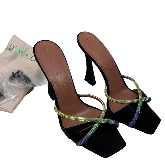 D’Accori Lust Rainbow Crystal Embellished Crossover Pumps - Picture 4 of 11